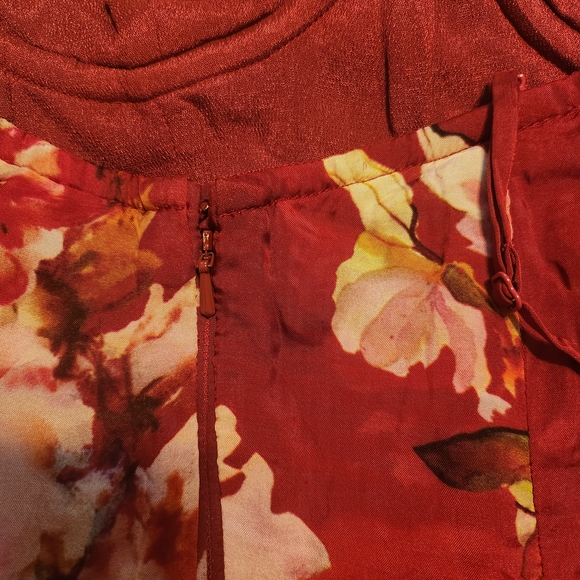 NWT HEMANT & NANDITA Vibrant Red Dress - Picture 12 of 16